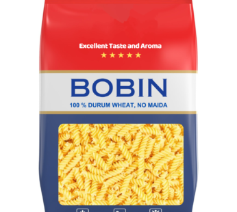 Bobin Fusilli Pasta, 100% Durum Wheat, No Maida, Source of Protein & Fiber.